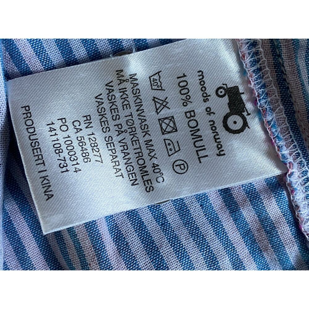 Moods of Norway Men XL Preppy Plaid Cotton Short Sleeve Shirt Hipster Breathable - Picture 6 of 13